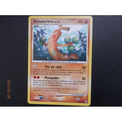 Carte Pokemon : Simularbre 80pv - Diamant Et Perle Tresors Mysterieux