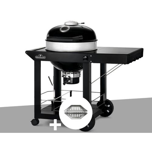 Barbecue à charbon Napoleon Kettle Pro 57 cm sur chariot + Lot de 2 paniers à charbon - Napoleon