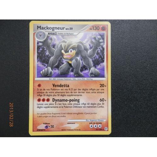 Carte Pokemon : Mackogneur 130pv - Diamant Et Perle