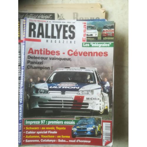 Rallyes Magazine 47 De 1996 Antibes,Cevennes,Schwarz,Visa Mille Pistes,Subaru Impreza,Cardabelles