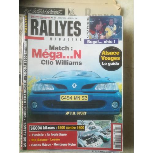 Rallyes Magazine 41 De 1996 Richards,Corse,Mcrae,Megane Gr N,Skoda 1600 Kit Car,Lozere