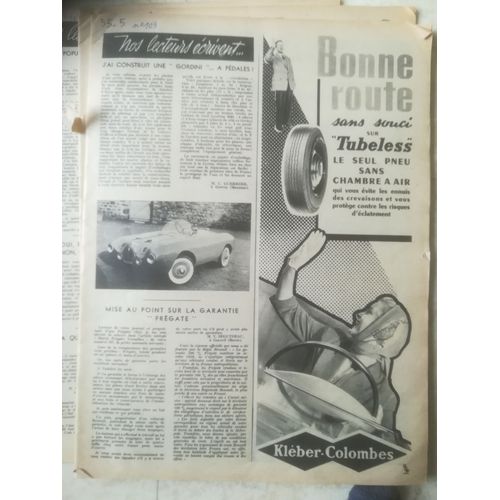 L Automobile Magazine 109 De 1955 Peugeot 403,Tour Sucile,Lancia D50,Pau Gp,Citroen 2cv,Renault 4cv