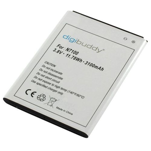 Digibuddy® Batterie Samsung Galaxy Note Ii N7100 Note 2 3100mah 3,7v Remplace Eb595675lucstd
