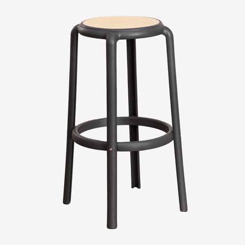 Tabouret Haut Omara Gris Graphite