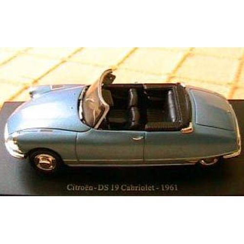 Citroen Ds 19 Cabriolet 1961 Universal Hobbies 1/43 New Editions Atlas Blue Blau-Universal Hobbies