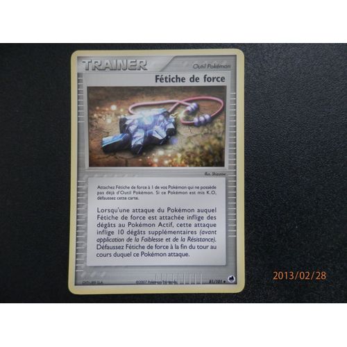 Carte Pokemon : Fetiche De Force - Ile Des Dragons