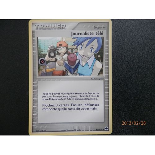 Carte Pokemon : Journaliste Tele - Ile Des Dragons