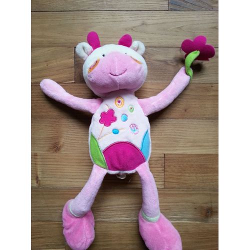 Doudou De Poche Vache Rose Bawi