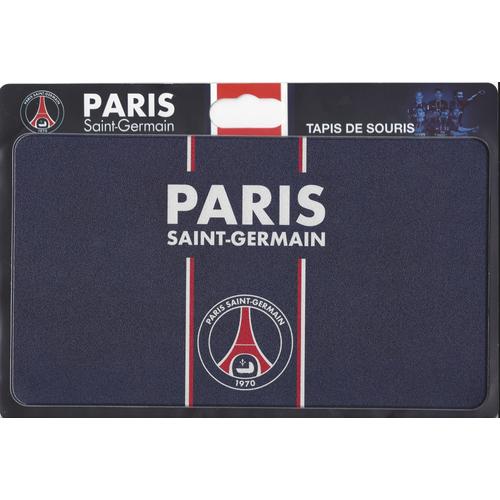 Tapis de souris ordinateur PSG - collection officielle - PARIS SAINT GERMAIN  - Ligue 1 - Taille 28 x 16 cm - Blason maillot club
