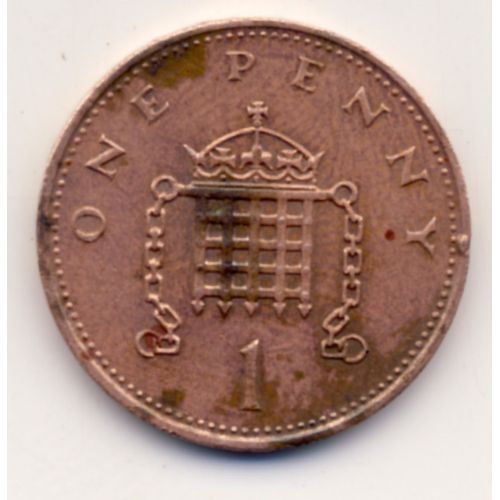 Pièce De 1 (One) Penny, Royaume Uni, 1984