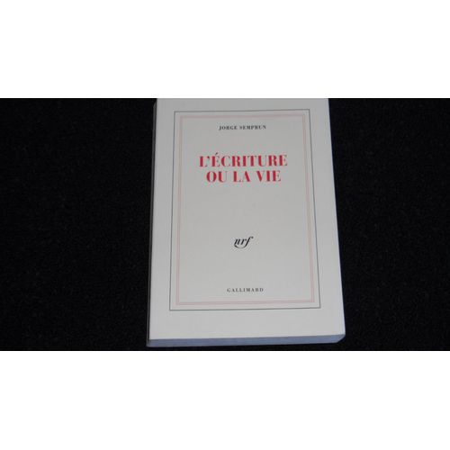 L Ecriture Ou La Vie