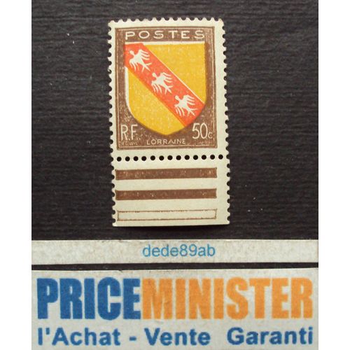France.. 50c . Armoiries De Province : Lorraine . Neuf (Avec Gomme)