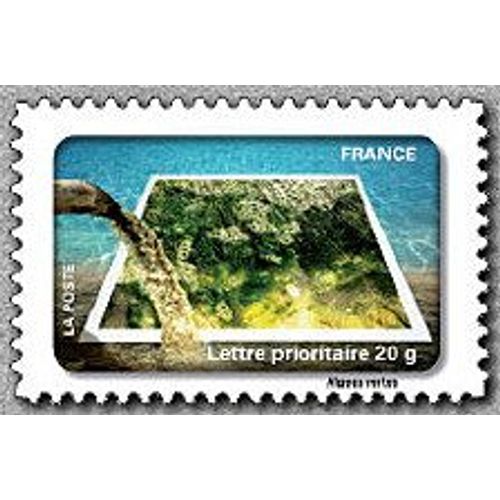2010 Timbre France Oblitéré Le Timbre Fête L'eau Y&t 412
