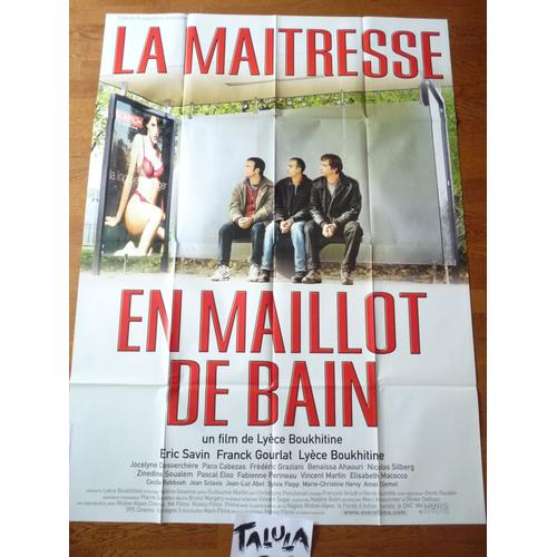 La Maîtresse En Maillot De Bain De Lyèce Boukhitine Avec Franck Gourlat - Affiche Originale  De Cinéma  120 X 160 Cm