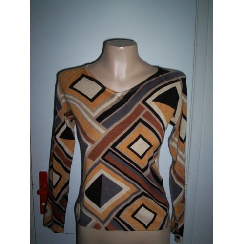Pull Motif Géométrique, Marque J. Riu