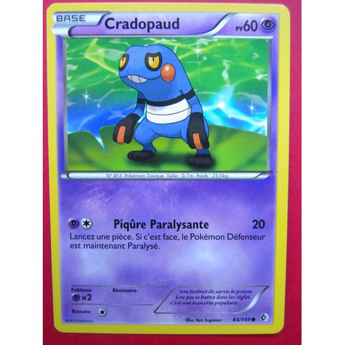 Pokemon - Cradopaud - Frontières Franchies - Pv60 - 64149