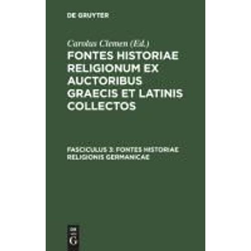 Fontes Historiae Religionis Germanicae