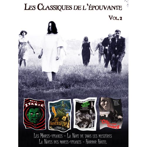 Coffret 4 Dvd Les Classiques De L'épouvante Vol 2 : Les Morts-Vivants, La Nuit De Tous Les Mystères, Horror Hotel, La Nuit Des Morts-Vivants