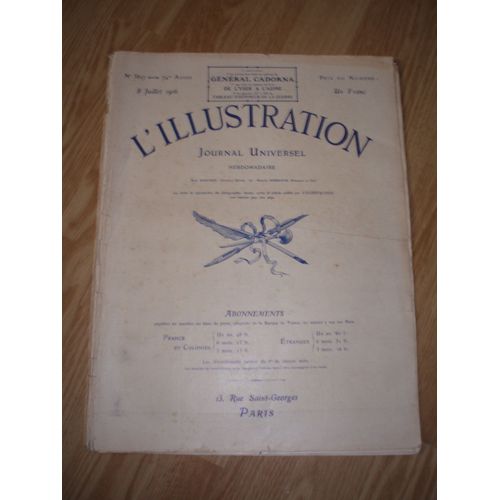 Journal Universel L'illustration Du 8 Juillet 1916 N° 3827