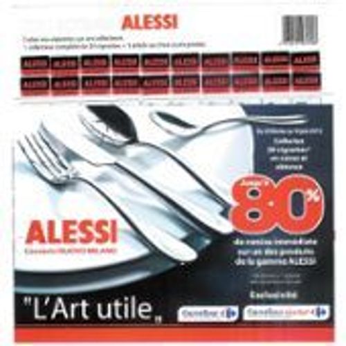 Collecteur De 20 Vignettes Carrefour Pour Obtenir Des Couverts Alessi À - 80%
