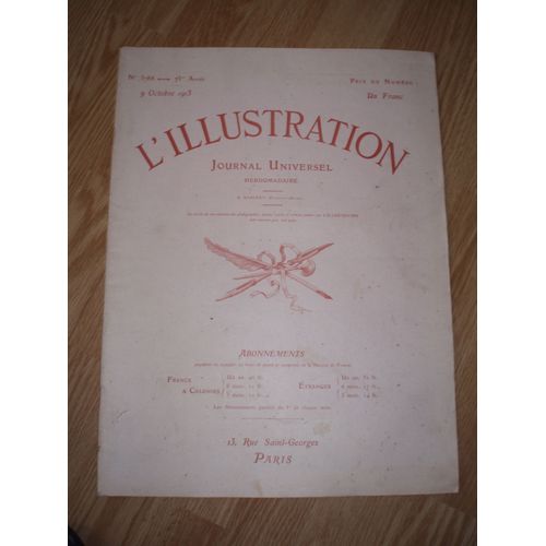 Journal Universel L'illustration Du 09 Octobre 1915 N° 3788
