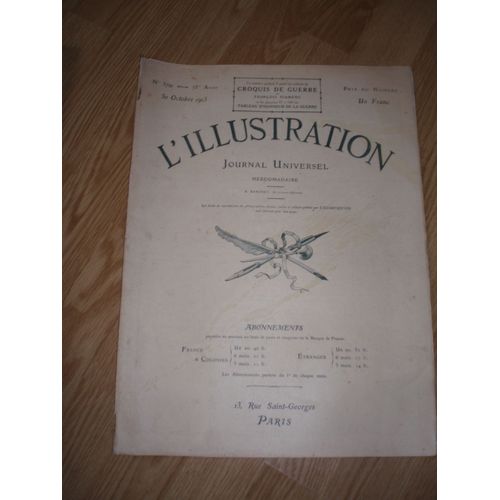 Journal Universel L'illustration Du 30 Octobre 1915 N° 3791