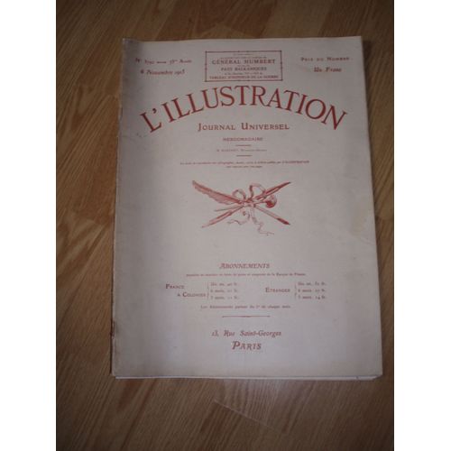Journal Universel L'illustration Du 6 Novembre 1915 N° 3792