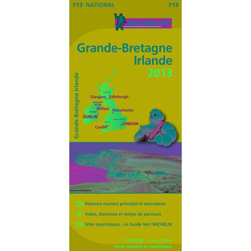 Carte Grande Bretagne Irlande 2013