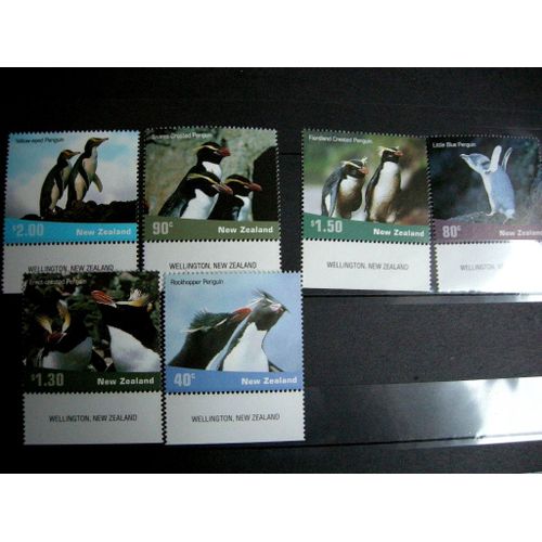 Timbres Pingouins Nouvelle Zélande