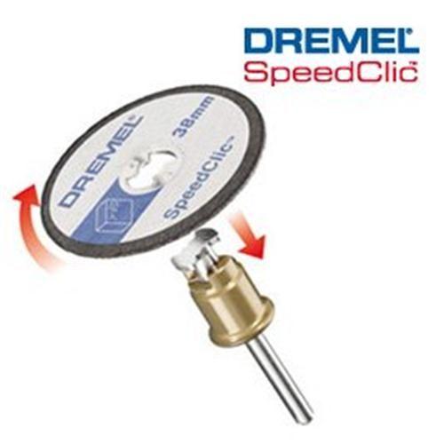 DREMEL Pack de 5 disques à tronçonner SpeedClic 38 mm spécial plastique - 2615S476JB