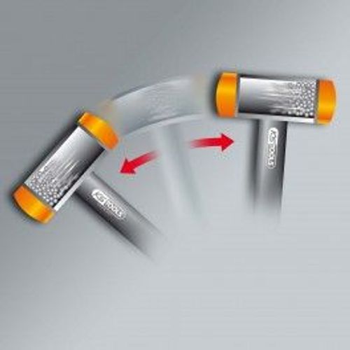 Maillet à embouts plastiques anti rebonds, manche acier, L. 270 mm, Ø 25 mm