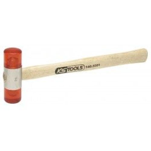 Maillet à embout plastique 200g - tête Ø28mm - avec manche frêne galbé