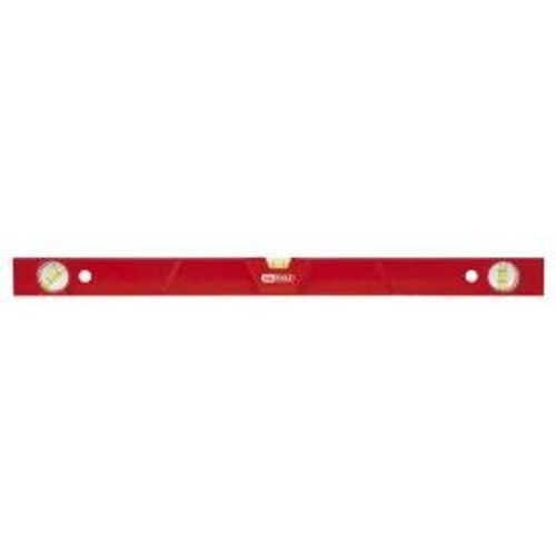 Niveau rectangulaire à double semelle alu KS avec 3 fioles - 60 cm