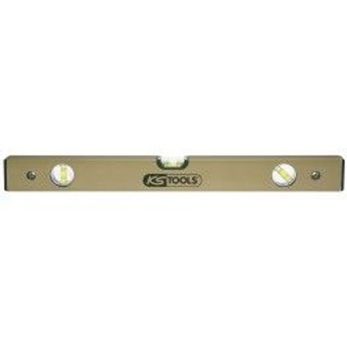 Niveau antichoc trapeze KS en aluminium ANODISE avec 3 fioles, L.500 mm