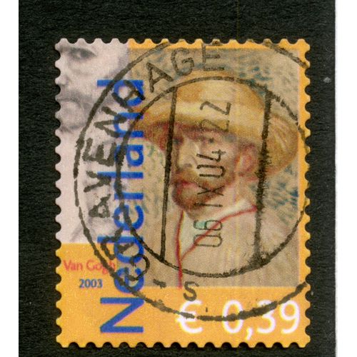 Timbre Oblitéré Nederland, Van Gogh, 2003, E 0.39