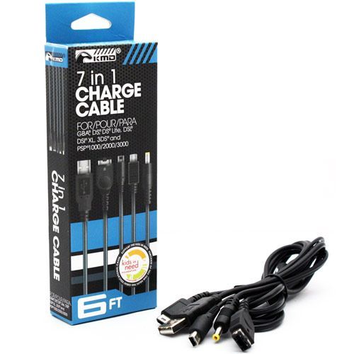 Cable Chargeur Gba, Ds, Ds Lite, Dsi, Xl, 3ds Et Psp 1000/2000/3000