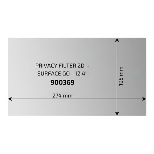 PORT Connect - Filtre de confidentialité pour ordinateur portable - écran tactile - à double sens - adhésif - noir