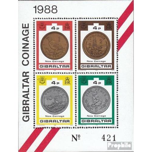 Gibraltar Bloc 13 (Édition Complète) Oblitéré 1989 Nouveau Coins