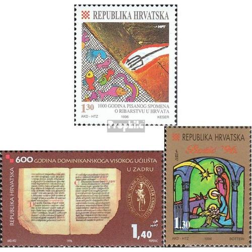 Croatie 391,397,404 (Complète Edition) Neuf Avec Gomme Originale 1996 Timbres Spéciaux