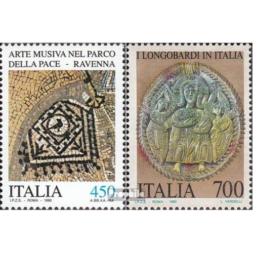 Italie 2154-2155 (Édition Complète) Oblitéré 1990 Culturel Patrimoine