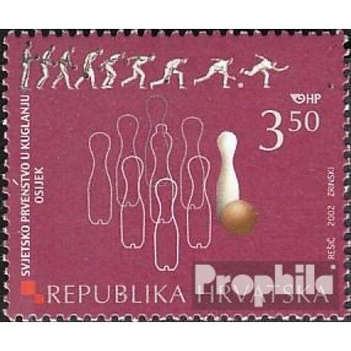 Croatie 614 (Édition Complète) Neuf 2002 Asphaltkegeln