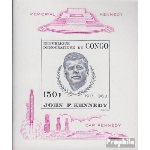 Congo (Kinshasa) Bloc 11 (Complète.Edition.) Neuf Avec Gomme Originale 1966 John F. Kennedy