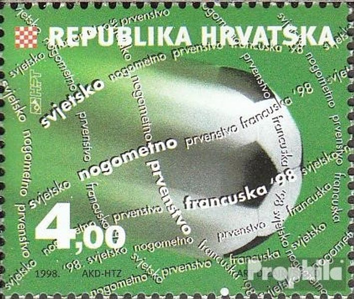 Croatie 460 (Édition Complète) Neuf 1998 Football Wm France