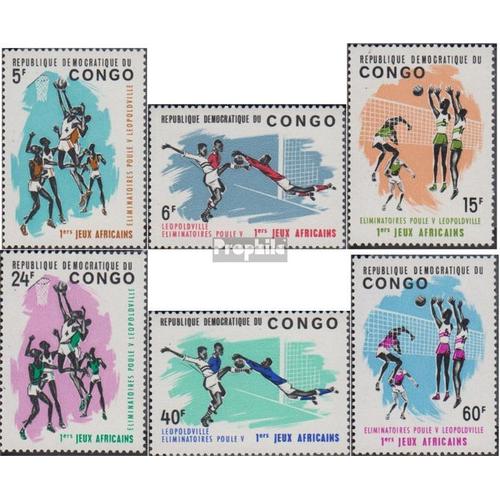 Congo (Kinshasa) 221-226 (Complète.Edition.) Neuf Avec Gomme Originale 1965 Africaine Jeux De Sport