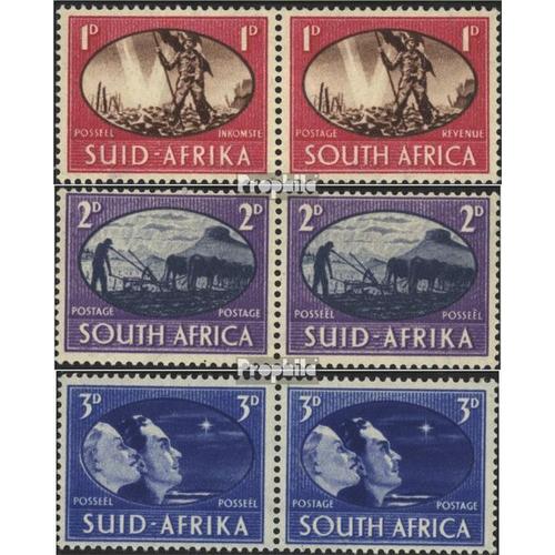 Afrique Du Sud 175-180 Horizontale Couples (Complète.Edition.) Neuf Avec Gomme Originale 1945 Victoire