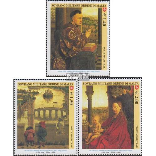 Ordre De Malte (Smom) Kat-No.: 1063-1065 (Complète Edition) Neuf Avec Gomme Originale 2008 Janvier Van Eyck
