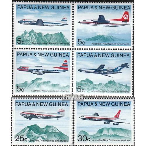 Papouasie-Nouvelle-Guinée 179-182 Bloc De Quatre, 183,184 (Complète.Edition.) Neuf Avec Gomme Originale 1970 Aéronefs