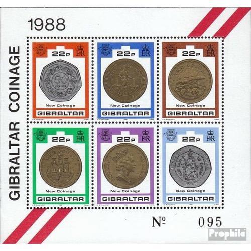 Gibraltar Bloc 14 (Édition Complète) Oblitéré 1989 Nouveau Coins