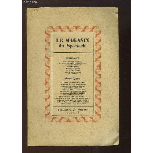 Le Magasin Du Spectacle N°9 / 10 : Les Taureaux, Opéra-Bouffe De Al. Arnoux - Images D'alceste, De Ch. Foudan - Au Cinéma Tamoul, Par Vignes ...