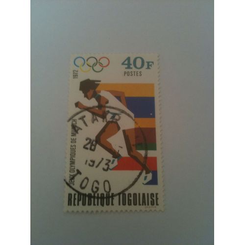 Timbre Jeux Olympiques De Munich 1972 République Togolaise